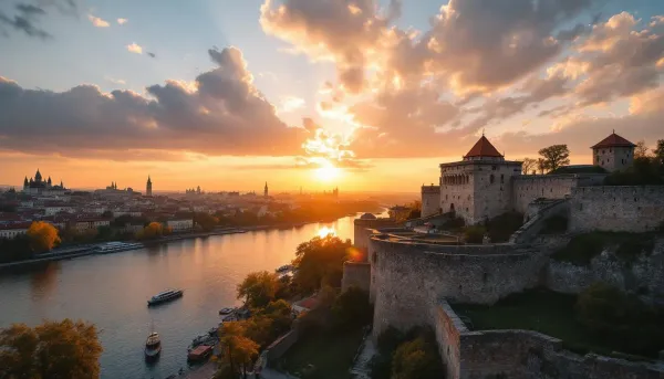 Filming in Belgrade