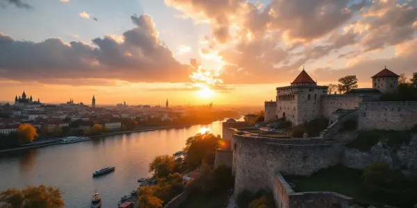 Filming in Belgrade